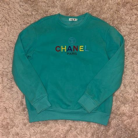 vintage chanel crewneck|chanel tops for sale.